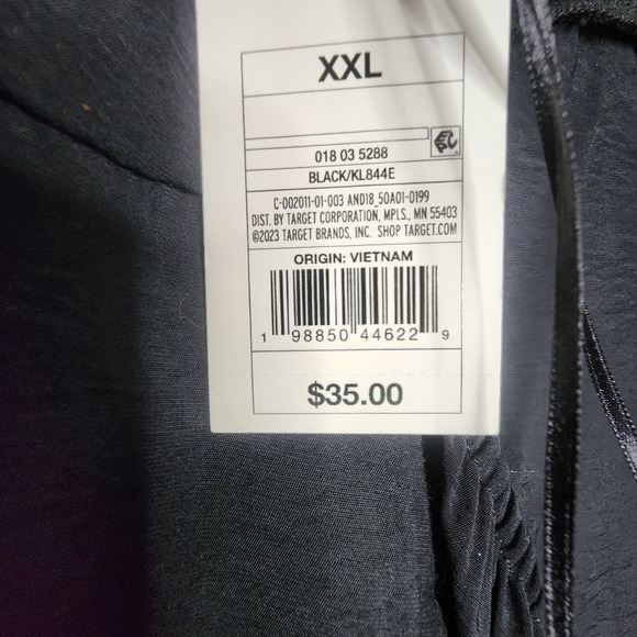 A New Day Sleeveless Tiered Maxi Sundress Black Adjustable Strap Open Back XXL - Picture 9 of 12